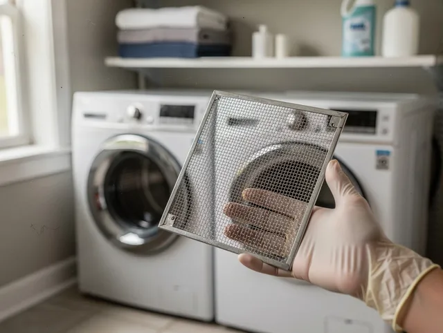 Fountainebleau Dryer Vent Cleaning specialist performing detailed lint trap cleaning service in Fountainebleau