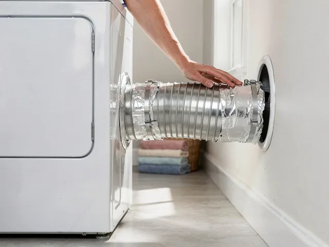 Professional dryer vent hose installation by Fountainebleau Dryer Vent Cleaning in Fountainebleau