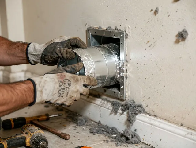 Professional dryer vent repair and installation by Fountainebleau Dryer Vent Cleaning in Fountainebleau